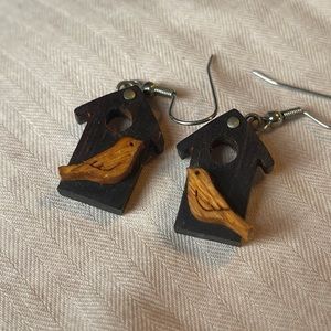 Adorable Birdhouse Earrings